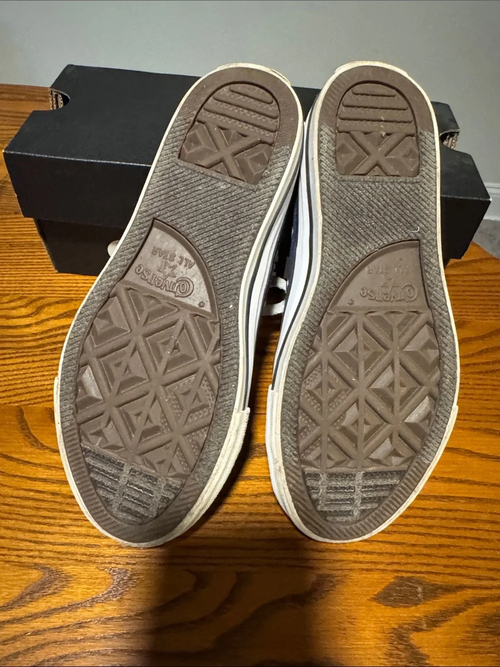 Converse All Star Kids Navy Low-Top Canvas Sneakers with White Trim